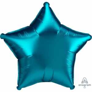 Anagram Star Satin Luxe Aqua 45cm Each