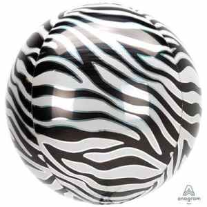 Orbz Zebra Print 38cm x 40cm Each