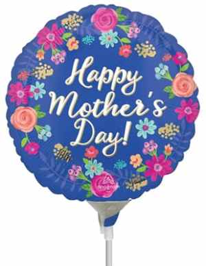 10cm Happy Mothers Day Circled in Floral Each