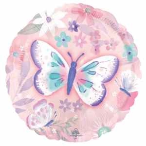 42886.jpg 45cm Standard HX Flutters Butterflies Foil Balloon Each