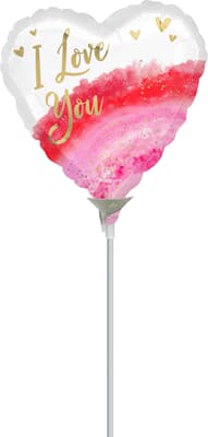 10cm Geode Watercolor Love .Inflation Available Each