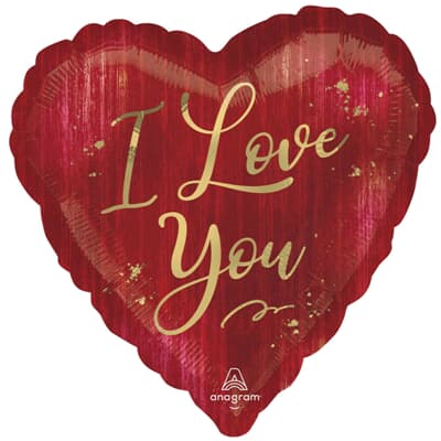 I Love You Rouge Heart 45cm Foil Balloon Each