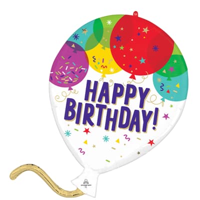 SuperShape Birthday Balloons Each