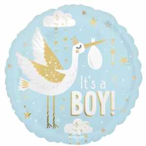 Special Delivery Baby Boy Foil 45cm Each