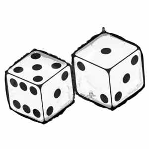 SuperShape Feeling Lucky Dice 76cm Each