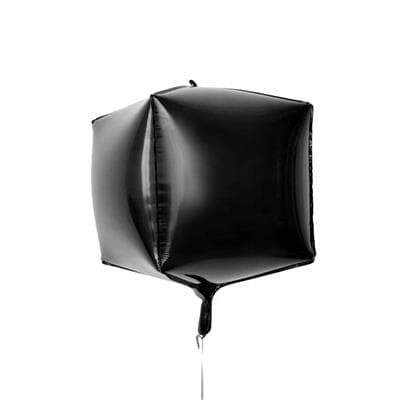 Cube Shaped Foil 15in - 38 cm Black EA