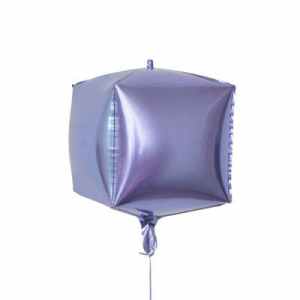Cube Shaped Foil 15in - 38 cm Purple EA