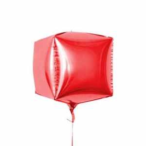 Cube Shaped Foil 15in - 38 cm Red EA