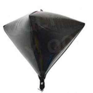 Diamond Shaped Foil 15in - 38 cm Black EA