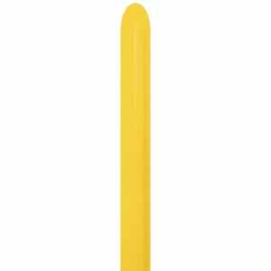 Sempertex Fashion Yellow 260 Twisty Balloon 50pk Aligned Pop Pack Barcode: 7703340125541 Bag(50)