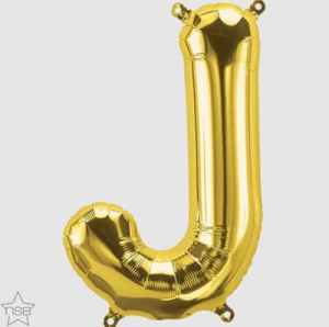 59514.jpg North Star 16in Gold Letter J Each