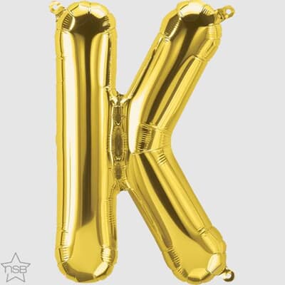 North Star 16in Gold Letter K Each