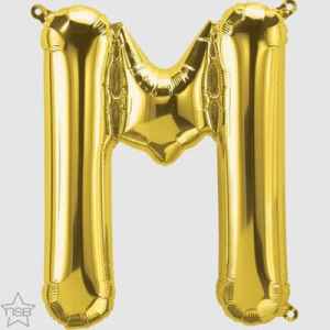 59520.jpg North Star 16in Gold Letter M Each