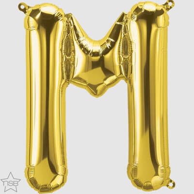North Star 16in Gold Letter M Each