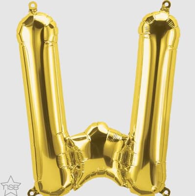North Star 16in Gold Letter W Each