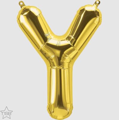 59544.jpg North Star 16in Gold Letter Y Each