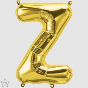 59546.jpg North Star 16in Gold Letter Z Each