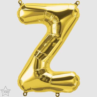 59546.jpg North Star 16in Gold Letter Z Each