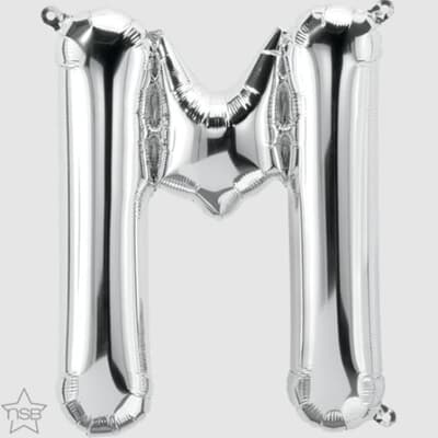 59624.jpg North Star 16in Silver Letter M Each