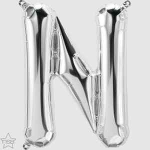 North Star 16in Silver Letter N Each