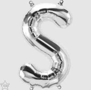 North Star 16in Silver Letter S Each