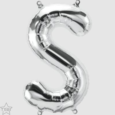 North Star 16in Silver Letter S Each