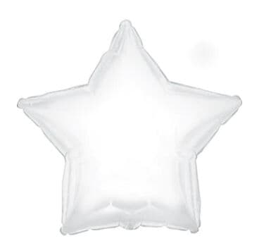 823000.jpg White Foil Star 23cm EA