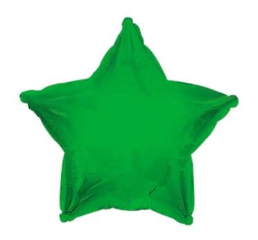 Green Foil Star 23cm EA