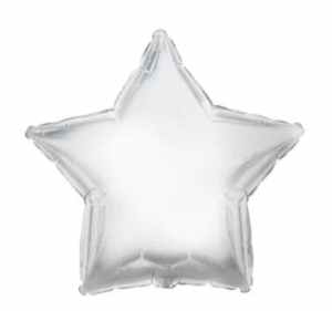 Platinum Silver Foil Star 11cm EA
