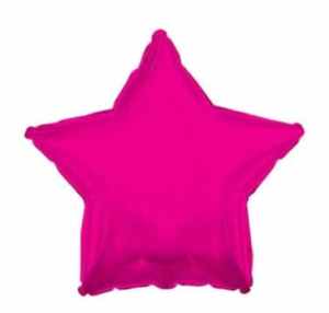 Hot Pink Foil Star 11cm EA