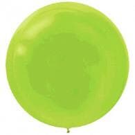 Amscan Latex Balloon 24in - 60cm Bright Kiwi Lime Green Bag(4)