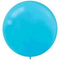 Amscan Latex Balloon 24in - 60cm Bright Caribbean Blue Bag(4)