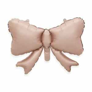 Mini Bow Foil Balloons Pink 41cm x 51cm Each