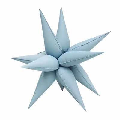 Starburst Foil Balloons Matte Blue 68cm EA