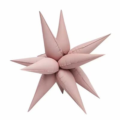 Starburst Foil Balloons Matte Pink 68cm EA