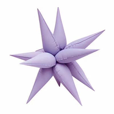 Starburst Foil Balloons Matte Purple 68cm EA