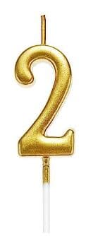 BCG-2.jpg Birthday Candle Gold Number 2 EA