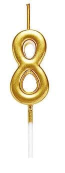 BCG-8.jpg Birthday Candle Gold Number 8 EA