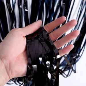 Door Curtain Black 100cm x 200cm Each