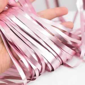 Door Curtain Matte Metallic Light Pink 100cm x 200cm Each