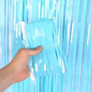 Door Curtain Pastel Macaron Blue 100cm x 200cm Each