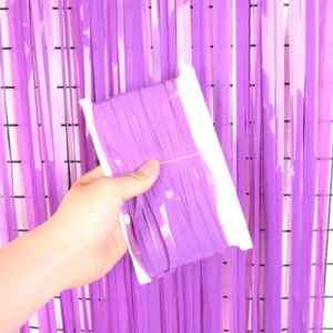 Door Curtain Pastel Macaron Purple 100cm x 200cm Each