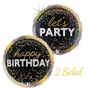 G26370GHP.jpg Metallic Birthday Party Holographic 45cm Each