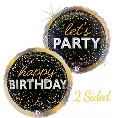 Metallic Birthday Party Holographic 45cm Each