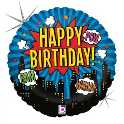 Superhero Birthday 45cm Each