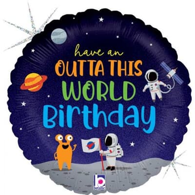 Outta This World B-Day Holographic 45cm Each