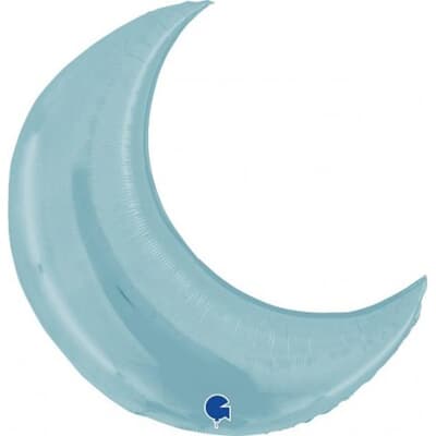 36inch Moon Pastel Blue Shape EA