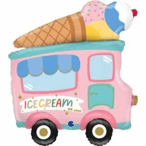 60's Ice Cream Truck Shape 74cm EA