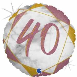 G78072GHRG.jpg Marble Rose Gold 40 45cm Foil Balloon Each