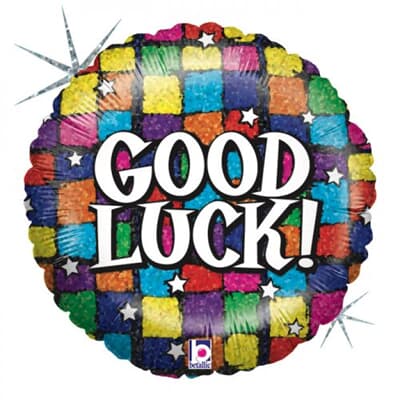 G86572H.jpg Good Luck Squares Holographic 45cm Each